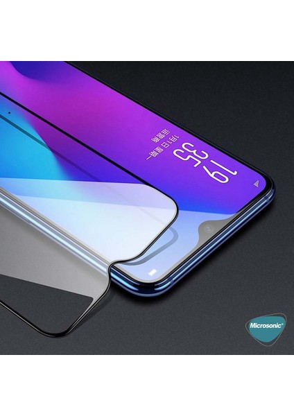 Realme C25 Tam Kaplayan Temperli Cam Ekran Koruyucu Siyah