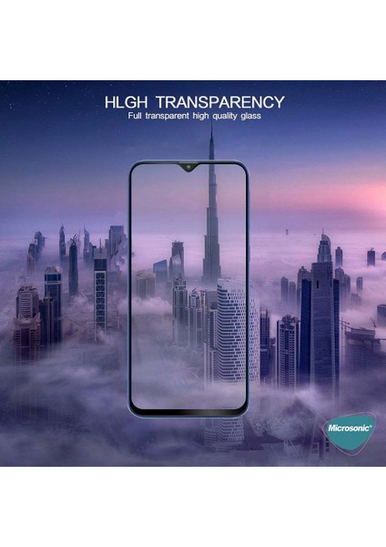Realme C25 Tam Kaplayan Temperli Cam Ekran Koruyucu Siyah