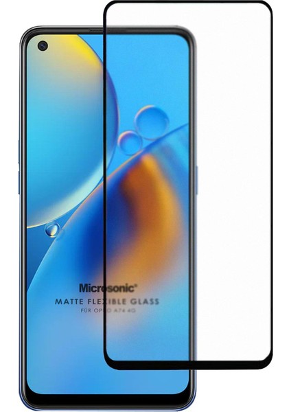 Oppo A74 4g Seramik Matte Flexible Ekran Koruyucu Siyah