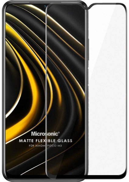 Xiaomi Poco M3 Seramik Matte Flexible Ekran Koruyucu Siyah