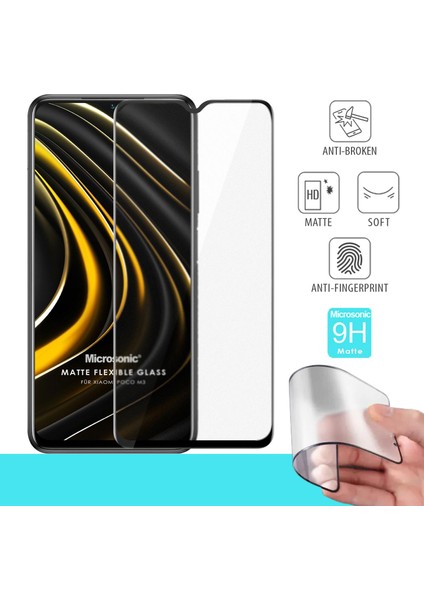 Xiaomi Poco M3 Seramik Matte Flexible Ekran Koruyucu Siyah fiyatları