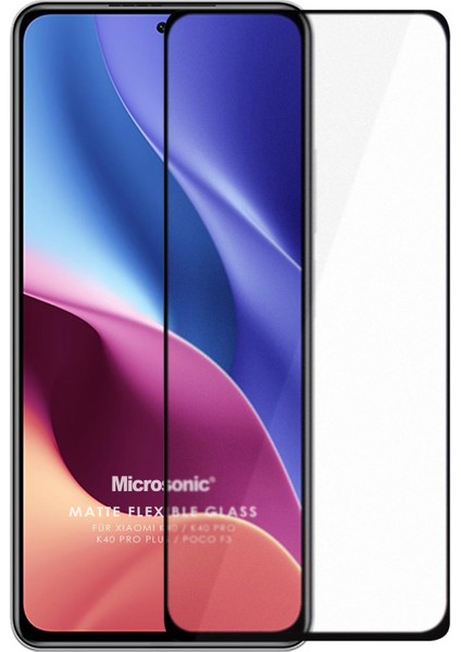 Xiaomi Redmi K40 Pro Seramik Matte Flexible Ekran Koruyucu Siyah