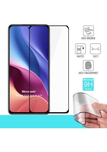 Xiaomi Redmi K40 Pro Seramik Matte Flexible Ekran Koruyucu Siyah
