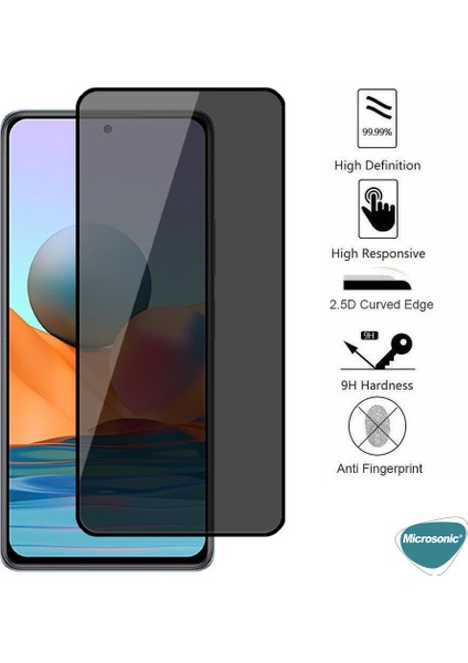 Samsung Galaxy A52 Privacy 5d Gizlilik Filtreli Cam Ekran Koruyucu Siyah