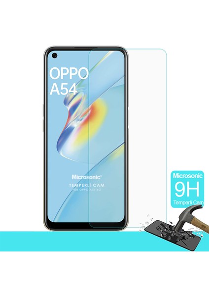 Oppo A54 4g Tempered Glass Cam Ekran Koruyucu fiyatları