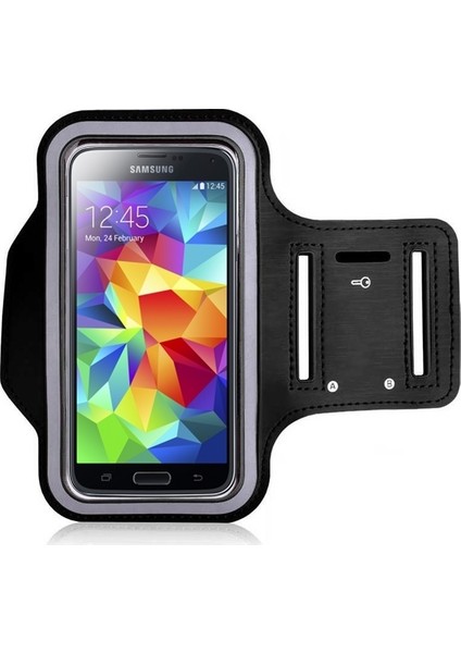Samsung Galaxy S5 Kılıf Kol Bandı Spor Koşu Bisiklet Fitness Telefon Kılıfı 5.1"
