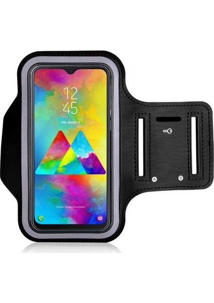 Samsung Galaxy M20 Kılıf Kol Bandı Spor Koşu Bisiklet Fitness Telefon Kılıfı 6.3"