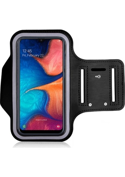Samsung Galaxy A20 Kılıf Kol Bandı Spor Koşu Bisiklet Fitness Telefon Kılıfı 6.4"