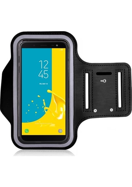 Samsung Galaxy J6 Kılıf Kol Bandı Spor Koşu Bisiklet Fitness Telefon Kılıfı 5.6"