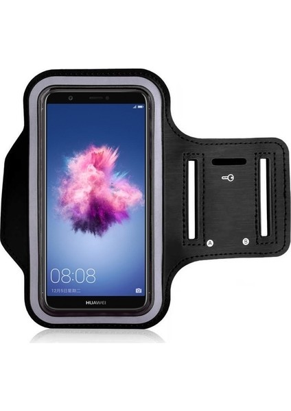 Huawei P Smart Kılıf Kol Bandı Spor Koşu Bisiklet Fitness Telefon Kılıfı 5.65"