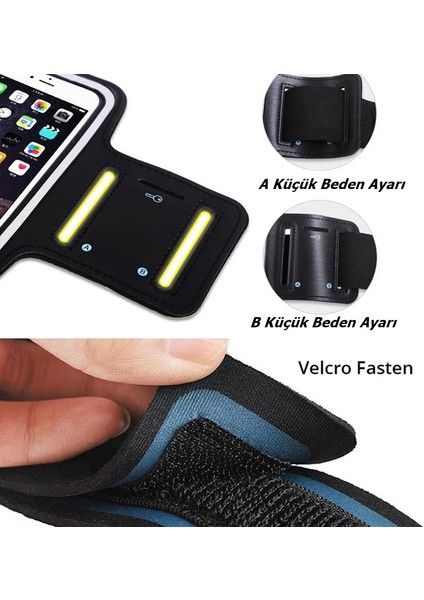 Huawei P30 Lite Kılıf Kol Bandı Spor Koşu Bisiklet Fitness Telefon Kılıfı 6.15" fırsatları