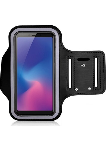 Samsung Galaxy A6S Kılıf Kol Bandı Spor Koşu Bisiklet Fitness Telefon Kılıfı 6"