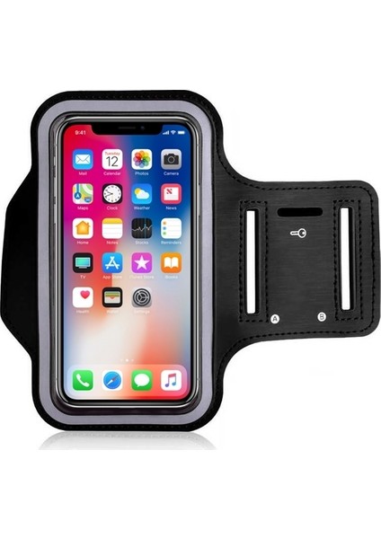 Apple iPhone x Kılıf Kol Bandı Spor Koşu Bisiklet Fitness Telefon Kılıfı 5.8"
