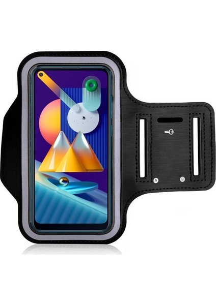 Samsung Galaxy M11 Kılıf Kol Bandı Spor Koşu Bisiklet Fitness Telefon Kılıfı 6.4"