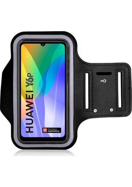 Huawei Y6P Kılıf Kol Bandı Spor Koşu Bisiklet Fitness Telefon Kılıfı 6.3"
