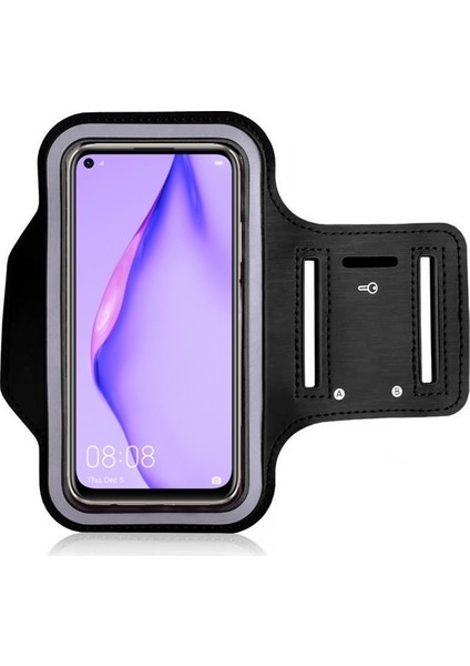 Huawei P40 Lite Kılıf Kol Bandı Spor Koşu Bisiklet Fitness Telefon Kılıfı 6.4"