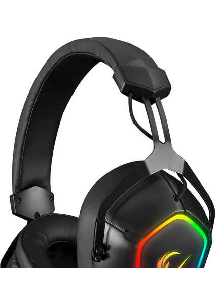 Rx7 Combat Siyah Rgb Çıkarılabilir Mikrofonlu 7.1 Gaming Oyuncu Kulaklığı