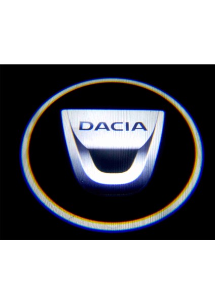 Dacia Araçlar Için Pilli Yapıştırmalı Kapı Altı LED Logo Kutu Içeriği 2 Adet