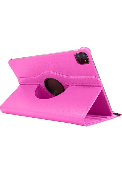 Apple ipad Pro 12.9 inç 4.nesil Uyumlu 3 Kameralı Döner Standlı Kapaklı Kılıf