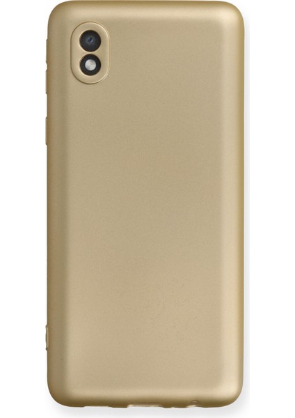 Samsung Galaxy A01 Core Kılıf Yumuşak Dokulu Silikon - Gold