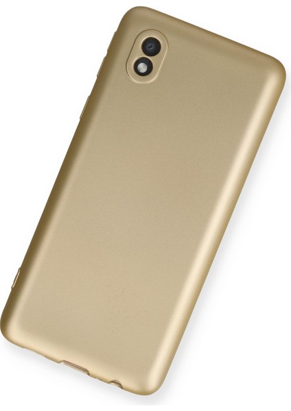 Samsung Galaxy A01 Core Kılıf Yumuşak Dokulu Silikon - Gold modelleri