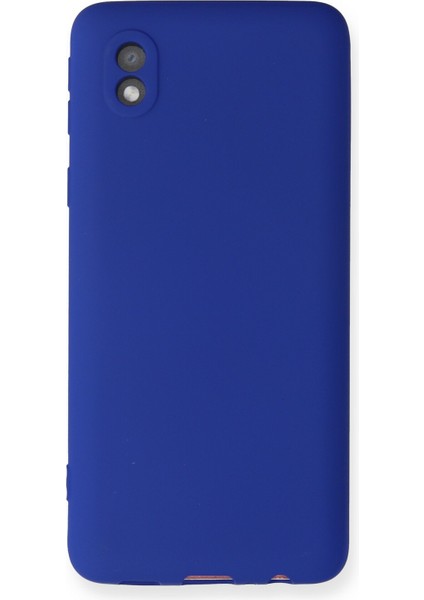 Samsung Galaxy A01 Core Kılıf Yumuşak Dokulu Silikon - Lacivert