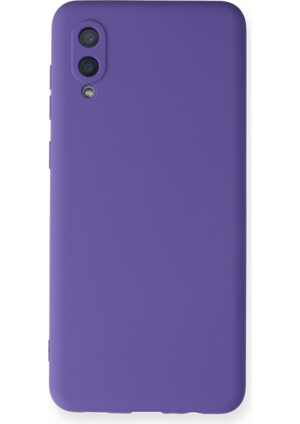 Samsung Galaxy A02 Kılıf Nano Içi Kadife Silikon - Mor