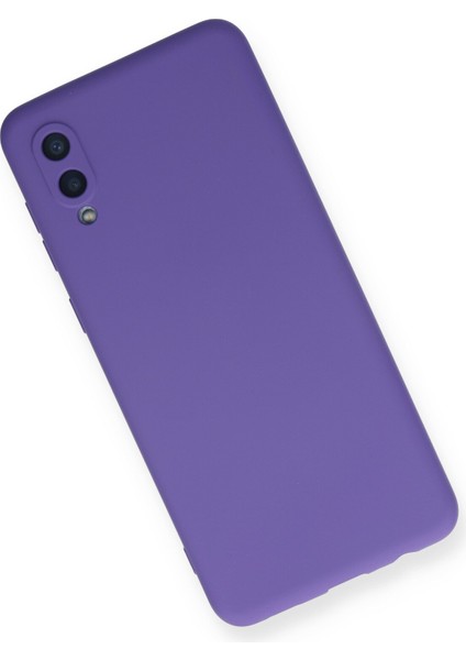 Samsung Galaxy A02 Kılıf Nano Içi Kadife Silikon - Mor modelleri