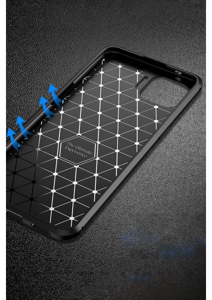 Samsung Galaxy A02S Kılıf Karbon Dokulu Silikon - Kahverengi fırsatları