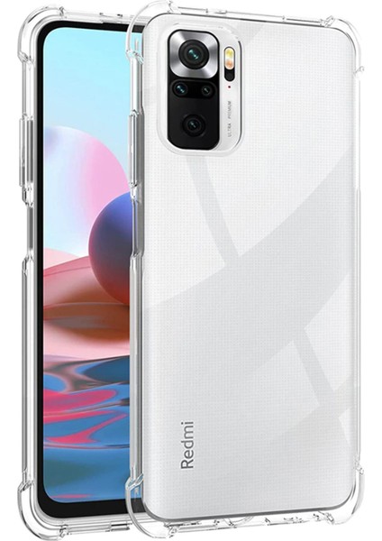 Xiaomi Redmi Note 10 Pro Kılıf Şeffaf Antişok Darbe Emici Sert Silikon - Şeffaf