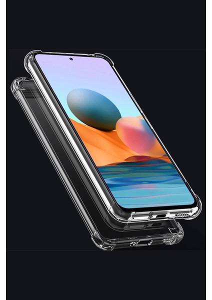 Xiaomi Redmi Note 10 Pro Kılıf Şeffaf Antişok Darbe Emici Sert Silikon - Şeffaf