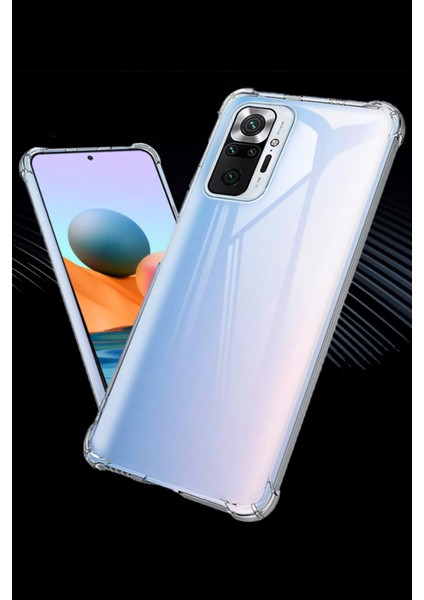 Xiaomi Redmi Note 10 Pro Kılıf Şeffaf Antişok Darbe Emici Sert Silikon - Şeffaf