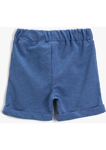 Kız Çocuk Belden Bağlamalı Şort Yazılı Pamuklu fiyatları