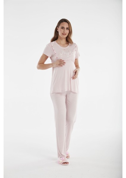 Kadın Penye Lohusa Pijama Takımı - 10447 fiyatları
