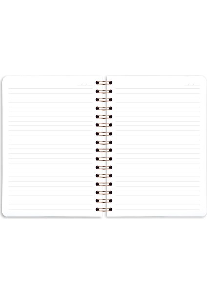 Matt Notebook A5 Spiralli Çizgili Tarihsiz Not Defteri Papatya 15 x 21 cm