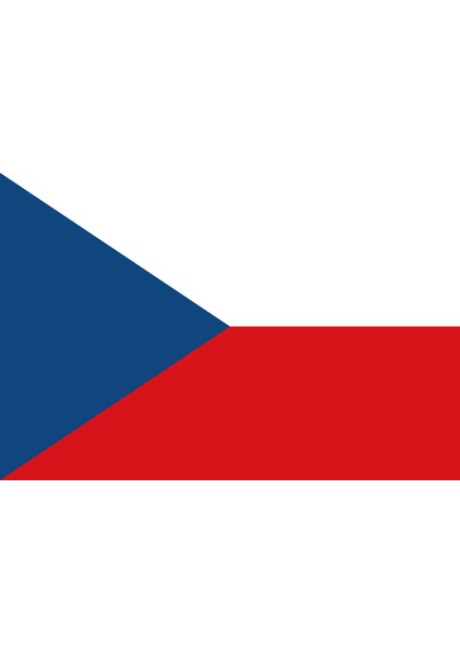 Çekya Bayrağı, Czechia Republic Flag 30 x 45 cm