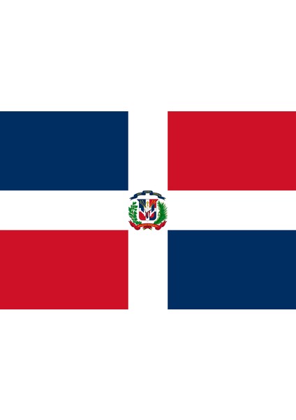 Dominik Cumhuriyeti Bayrağı, Dominican Flag 50 x 75 cm