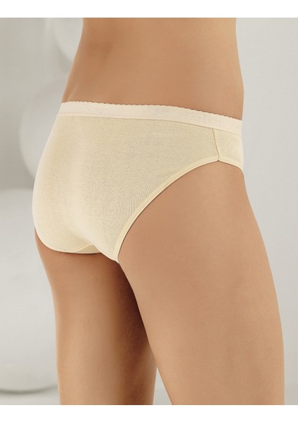 Kadın Krem Yazılı Ribana Külot MB037 fiyatları