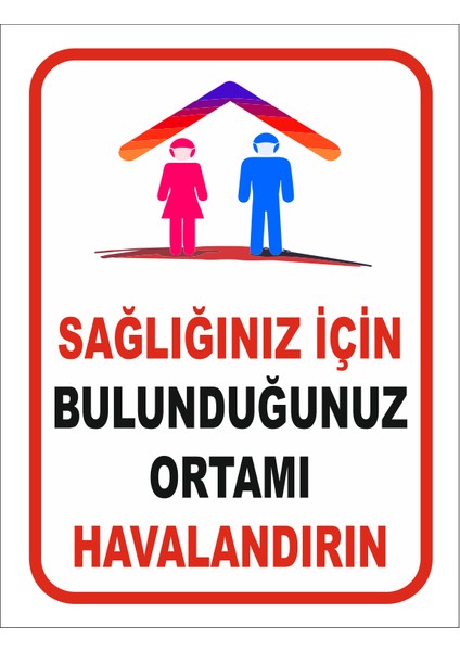 Koronavirüs Uyarı Levhası x 3