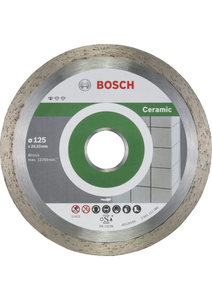 - Standard Seri Seramik Için Elmas Kesme Diski Set 125MM