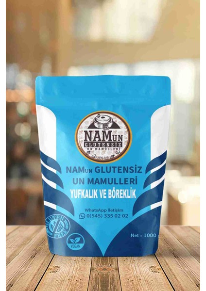 5'li Paket Glutensiz Yufkalık ve Böreklik Un Taş Değirmen 1 kg