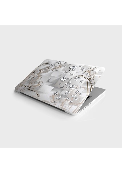 Laptop Sticker Notebook Pc Kaplama Etiketi Metal Kelebekler
