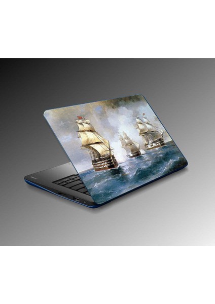 Laptop Sticker Notebook Pc Kaplama Etiketi Boat Painting