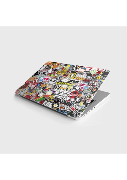 Laptop Sticker Notebook Pc Kaplama Etiketi Sticker Bomb