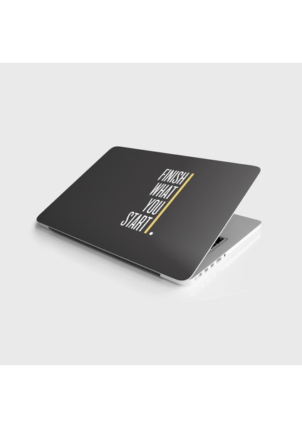 Laptop Sticker Notebook Pc Kaplama Etiketi Başladığın Işi Bitir