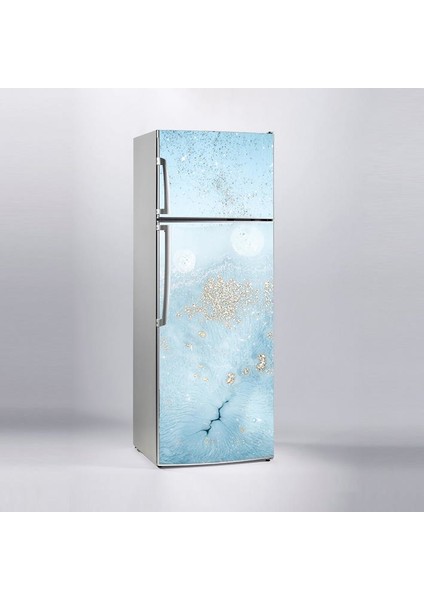 Buzdolabı Sticker Kaplama Dolap Kaplama Etiketi Soyut Okyanus