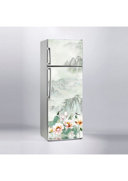 Buzdolabı Sticker Kaplama Dolap Kaplama Etiketi Ressam Çiçek