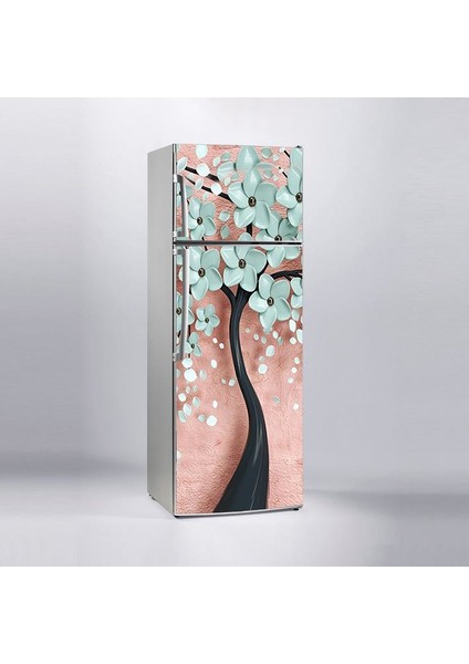Buzdolabı Sticker Kaplama Dolap Kaplama Etiketi Dökülen Çiçekler
