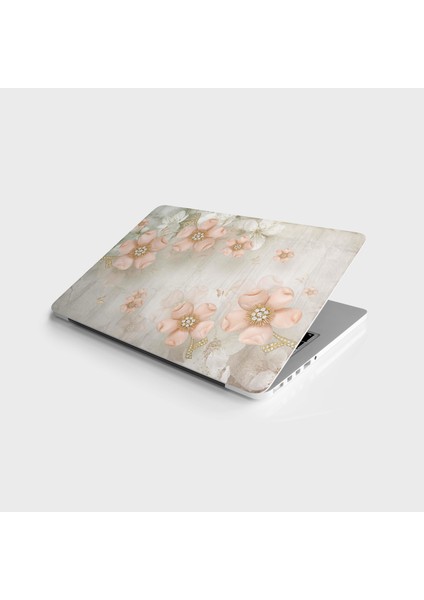 Laptop Sticker Notebook Pc Kaplama Etiketi Pembe Elmas Gül