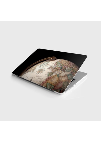 Laptop Sticker Notebook Pc Kaplama Etiketi Küre Harita
